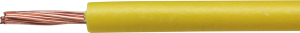 PVC-Stranded wire, high flexible, H05V-K, 0.75 mm², AWG 20, yellow, outer Ø 2.4 mm