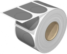 Polyester Device marker, (L x W) 56 x 36 mm, gray, Roll with 1000 pcs