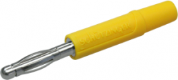 2.4 mm plug, solder connection, 0.5 mm², yellow, FK 04 L NI / GE