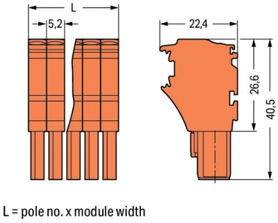 2022-104/000-012 WAGO PCB Connection Systems Image 2