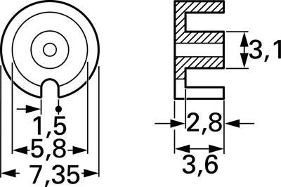 B65933A0000X022 TDK (EPCOS) Ferrite cores Image 2