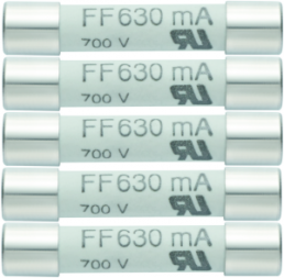 Microfuses 6 x 32 mm, 630 mA, FF, 600 V (AC), 0590 0007
