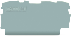 End/Intermediate plate for terminal block, 2000-1391