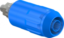 4 mm socket, screw connection, mounting Ø 12 mm, CAT II, blue, 66.9684-23