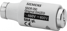 DIAZED fuse DIII/E33, 50 A, gG, 600 V (DC), 5SD8050