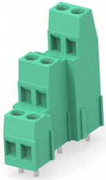 PCB terminal, 2 pole, pitch 5.08 mm, AWG 30-12, 17.5 A, cage clamp, green, 282897-2