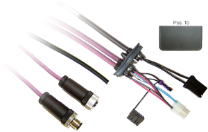 Cable kit fieldbus interfaces+power supply for motion control with stepper, servo or brushless DC motor, L 3 m, VW3L2D001R30