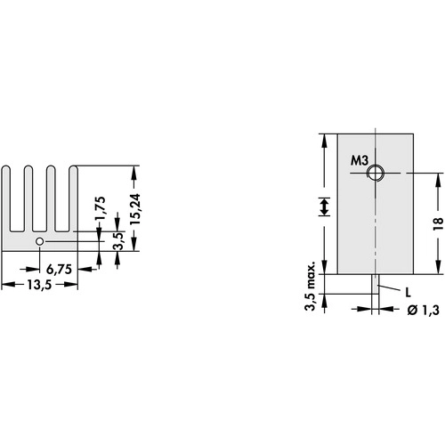 SK 469 35 STS Fischer Elektronik Heat Sinks Image 2