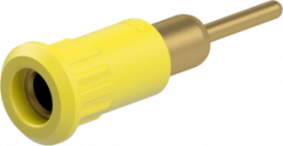 4 mm socket, round plug connection, mounting Ø 8.2 mm, yellow, 64.3012-24