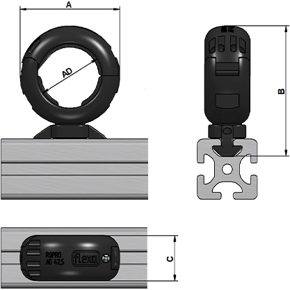 15040242202 Flexa Cable Holders Image 2