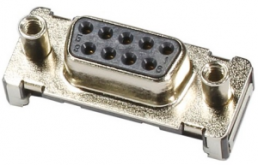 D-Sub socket, 9 pole, standard, straight, solder pin, 09551156622333