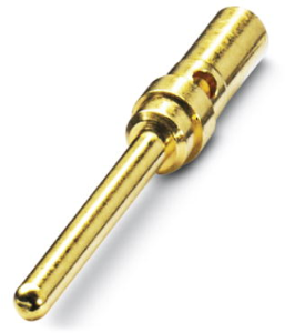 Pin contact, 0.2-0.5 mm², AWG 24-20, crimp connection, gold-plated, 1418786