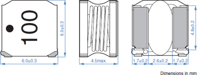 VLS6045EX-681M TDK Fixed Inductors Image 2