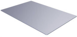 Stainless steel label, (L x W) 70 x 48 mm, silver, 1 pcs