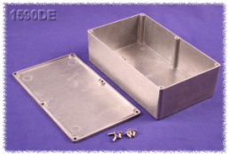 Aluminum die cast enclosure, (L x W x H) 200 x 120 x 64 mm, natural, IP54, 1590DE