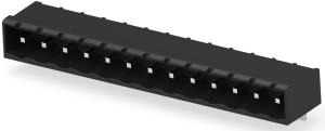 PCB terminal, 13 pole, pitch 5.08 mm, AWG 30-12, 15 A, pin, black, 1-796639-3