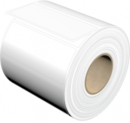 Polyester Label, (L x W) 89 x 36 mm, white, Roll with 1000 pcs