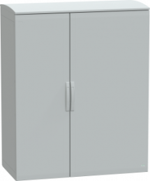 Control cabinet, (H x W x D) 1500 x 1250 x 620 mm, IP44, polyester, light gray, NSYPLAT15126G