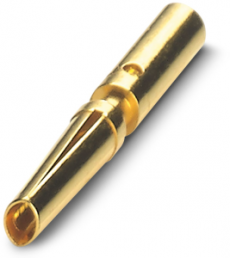 Receptacle, 0.06-0.25 mm², crimp connection, nickel-plated/gold-plated, 1237993