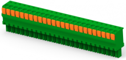 PCB terminal, 25 pole, pitch 3.81 mm, AWG 30-14, 9 A, push-in spring connection, green, 2-1986720-5
