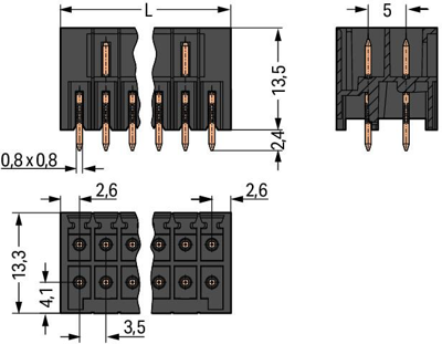 713-1415/105-000 WAGO PCB Connection Systems Image 2