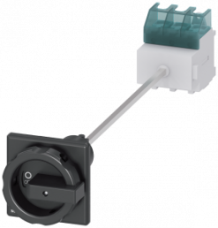 Main switch, Rotary actuator, 3 pole, 63 A, 690 V, (W x H x D) 90 x 106 x 468.5 mm, front installation/DIN rail, 3LD2545-0TK51