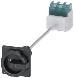 Main switch, Rotary actuator, 3 pole, 63 A, 690 V, (W x H x D) 90 x 106 x 468.5 mm, front installation/DIN rail, 3LD2545-0TK51