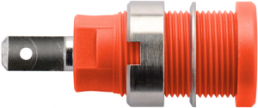4 mm socket, flat plug connection, mounting Ø 12.2 mm, CAT III, red, SEB 6450 NI / RT