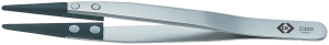 ESD assembly tweezers, uninsulated, stainless steel, 130 mm, T2392