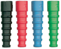 Bend protection grommet, cable Ø 2.8 mm, RG-174, rubber, blue