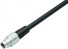 Sensor actuator cable, M9-cable plug, straight to open end, 5 pole, 5 m, PUR, black, 3 A, 79 1455 215 05