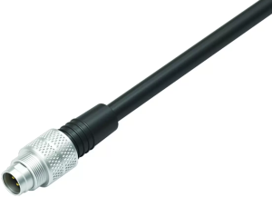 Sensor actuator cable, M9-cable plug, straight to open end, 5 pole, 5 m, PUR, black, 3 A, 79 1455 215 05