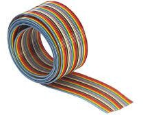 Flat ribbon cable, 34 pole, pitch 1.27 mm, 0.09 mm², AWG 28, different