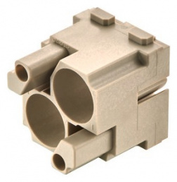 Socket contact insert, 2 pole, unequipped, crimp connection, 09140023104