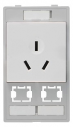 Outlet, white/gray, 10 A/250 V, China, 39500010458
