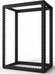 29 U cabinet rack, (H x W x D) 1400 x 600 x 1000 mm, steel, black gray, 20630-078