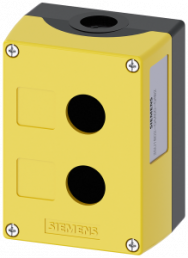 Enclosure for command devices, 22 mm, round, plastic, yellow, 2 command points