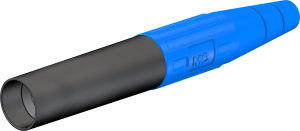 6 mm socket, crimp connection, 16 mm², blue, 15.0020-23