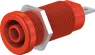 4 mm socket, flat plug connection, mounting Ø 12.2 mm, CAT IV, red, 66.9665-22
