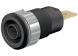 4 mm socket, flat plug connection, 12.2 mm, CAT III, black, 23.3060-21