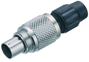 Plug, 2 pole, solder connection, screw locking, straight, 99 0071 102 02