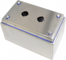 Stainless steel push button enclosure, (L x W x H) 126.49 x 115.06 x 201.676 mm, metal, IP69/IP69K, HYMPB2SS