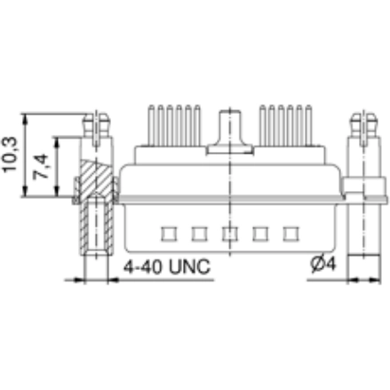 3H45W2PAR69F20X CONEC D-Sub Connectors Image 2