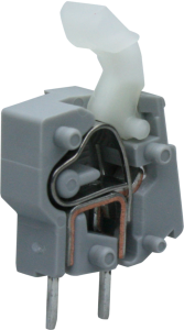 PCB terminal, 1 pole, pitch 5 mm, AWG 28-12, 24 A, cage clamp, gray, 257-451