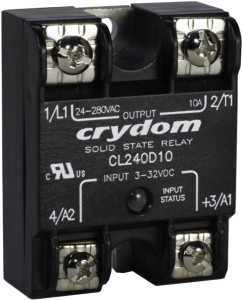 Solid state relay, 24-280 VAC, zero voltage switching, 90-250 VAC, 10 A, PCB mounting, CL240A10C