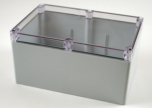 Polycarbonate enclosure, (L x W x H) 239 x 160 x 119 mm, light gray (RAL 7035), IP66, 1554VB2GYCL