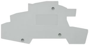 ALPHA, cover, for installation terminals 2.5 mm2,gray, W: 2 mm