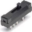 Slide switch, On-On, 1 pole, straight, 0.1 A/12 VDC, 1825280-1