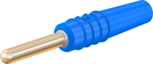 2 mm plug, solder connection, 0.5 mm², blue, 22.2609-23