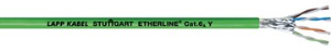 Polyurethane ethernet cable, Cat 6A, PROFINET, 6-wire, 0.5 mm², AWG 22, green, 2170465/100